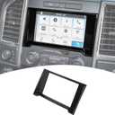 for F150 Carbon Fiber Display Screen Panel Trim Cover for Ford F150 2015-2020 Black Carbon Fiber Grain Interior Accessories