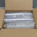 100 Pack - 20 oz Clear Plastic Cups with Lids and Straws, Sturdy & Food Safe Iced Coffee Cups with lids, Disposable Plastic Smoothie Cups for Cold Drinks