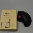 Nulea M501 Wireless Trackball Mouse, Rechargeable Ergonomic, Easy Thumb Control, Precise & Smooth Tracking, 3 Device Connection (Bluetooth or USB Receiver), Compatible for PC, Laptop, Mac, Windows.