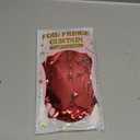 2 Pack Red Tinsel Backdrop, 3.28 FT x 7.05 FT Fringe Curtains, Red Foil Tinsel Party Streamer Backdrop Curtains for Valentines Day, Wedding Photo Backdrop Party Decorations for Wedding Anniversaries