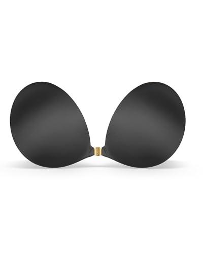 Niidor 2025 New Magnetic Sticky Bra Strapless Adhesive Invisible Push up Silicone Bra with Magnetic Clasp for Women Backless Dress C