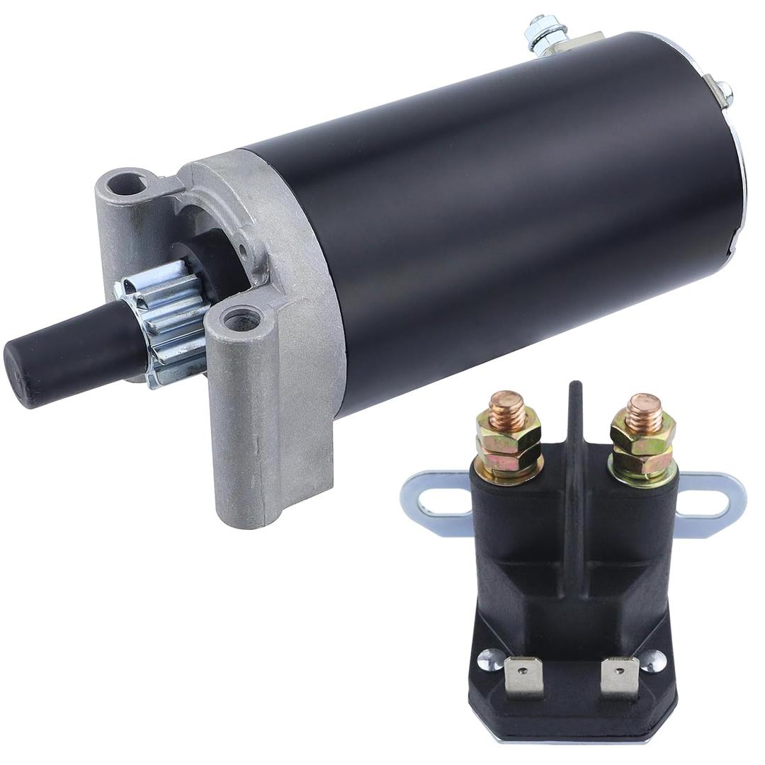 Starter & Relay for Cub Cadet LTX1046 09-14, LTX1042 LTX1050 LGT1050 LGT1054 GTX1054 11-13, RZT 42 50 54 L42 L46 L50 L54 S42 S46 S50 S54 11-13, 3209801 3209803 3209804 3209808 1999-1140051
