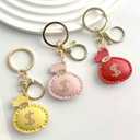2 x Money Bag Keychain, Hand-Sewn Bag Charms for Tote Bags Purse Handbags PU Bag Accessories