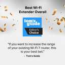 TP-Link BE10000 Wi-Fi 7 Range Extender RE653BE | 10 Gbps Tri-Band Wireless Repeater | 2.5 Gbps Ethernet Port | Internet Signal Booster for Home | Up to 2800 sq.ft, 128 Devices | 6 GHz, MLO, EasyMesh