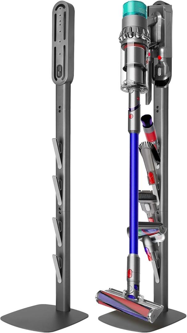 Vacuum Stand for Dyson Gen5 V15 V12 V11 V10 V8 V7 V6  Stable Metal Holder with Hidden Cord Management, Storage Rack for Dyson Cordless Vacuum & Accessories, Easy Installation (Oval Head, Dark Gray) Vacuum Stand for Dyson Gen5 V15 V12 V11 V10 V8 V7 V6  Stable Metal Holder with Hidden Cord Management, Storage Rack for Dyson Cordless Vacuum & Accessories, Easy Installation (Oval Head, Dark Gray)