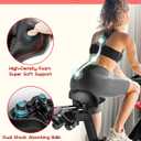 Oversized Bike Seat for Peloton Bike & Bike Plus, Comfort Exercise or Road and Electric Bike Seat Cushion Extra Wide, Bike Saddle Replacement for Women & Men