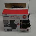 Sunbeam Microplush & Sherpa Oversized Heated Throw blanket in a plaid pattern.