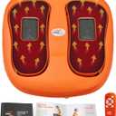 Powerfit Power Legs Electric Foot Massager Machine with Heat - Heated Foot Massager for Neuropathy Pain Circulation - Feet Massager for Pain Relief with Remote Control