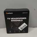 Wireless TV Headphones with Charging Dock, 45H Playtime, Matte Black