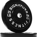 Olympic Bumper Plates Set, 2" Weight Plates for Strength Training & Weightlifting, Paris or Set or Set with Barbell, Multiple Options (Black)