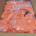 Obstal 6 Pack Stretch Spandex Table Covers for 6 Foot Tables - 6 FT Universal Rectangular Fitted Tablecloth Protector for Wedding, Banquet, Party, 72 Length x 30 Width x 30 Height Inches, Orange