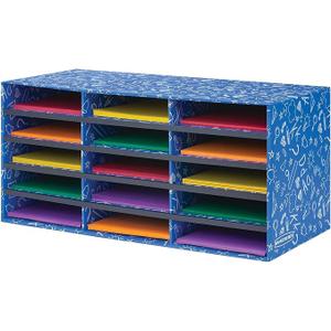 Bankers Box 15-Compartment Literature Sorter, 28.5" x 12.375", Blue
Turn paper piles into organized workflows with durable compartments that keep mail, forms, and projects easy to find.