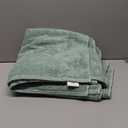 Amazon basics 100% cotton quick-dry lightweight bath towel, 2-pack, seafoam green, 54" x 30"