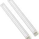 2PC UV Light Tube Ozone Sanitizer Bulb Ultraviolet Lamp Quartz Type 38W