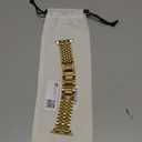 My Pretty Strap - Compatible Apple Watch Band Strap, Stainless Steel Fashion iWatch Replacement Strap- Easy Resizing, No Tool Needed, Fits Most Wrists- Series 1-11, SE and Ultra (44MM / 45MM / 46MM / 49MM / (Series 1-3 - 42MM), Honeycomb Gold)