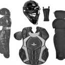 All-Star Player's Series Youth Catcher’s Kit – Complete Protective Gear Set, NOCSAE Certified, for Ages 12-16 (Black)