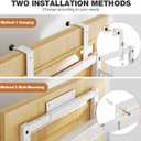 Pantry Door Organizers and Storage, 8-Tier Large Metal Heavy-Duty Frame Over the Door Spice Rack, 2 in 1 Wall-Mounted or Hanging shelf for Kitchen, Bathroom, Laundry Room, Bedroom, Closet &Nursery