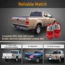 Tail Light Assembly Compatible with 2004-2006 Toyota Tundra Double Cab Tail lights Rear Brake Lamp with Bulbs and Wiring Harness, Passenger and Driver Side