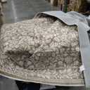 Washable Area Rugs for Living Room Neutral Vintage Floral, Non Slip Beige Botanical Birds Rugs for Bedroom, Large Soft Low Pile Carpet for Dining Room Decor Neutral Beige,82 L x 60 W