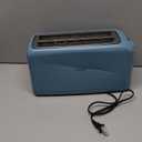 bella 4 Slice Slim Toaster, Fits-anywhere Kitchenware, 6 Setting Shade Control with Reheat & Cancel Buttons, Fits Sourdough, 10” Long Slot, Anti Jam & Auto Shutoff, 900 Watt, Surf