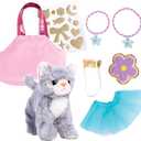 Creativity for Kids Cuddly Kitten Kit | Adopt, Accessorize & Decorate a Plush Pet | Toddler Purse & BFF Jewelry Gift for Girls | Encourages Imaginative Play & Fine Motor Skills (Ages 4+)
