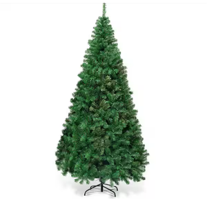 7 ft. Green PVC Hinged Xmas Pine Artificial Christmas Tree