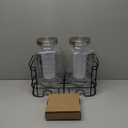 1 Gallon Glass Drink Dispensers For Parties 2PACK.Beverage Dispenser,Glass Drink Dispenser With Stand And Stainless Steel Spigot 100% Leakproof.Lemonade Dispenser With Ice Cylinder.Laundry Detergent