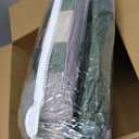 Chezmoi Collection Loft 8-Piece King Comforter Set, Forest Green/Gray/Cream Luxury Striped Bedding for All Season