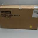 Shiatsu Massage Cushion for Neck and Back with Heat - 4D Kneading, Vibration for Relief Muscle Tension, Dual-Neck Design, Adjustable Intensity and Height for Office Chair, Home Use, Navy Blue