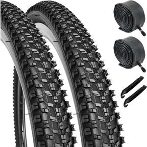 26x1.95 Mountain Bike Tire: Wear-Resistant and Puncture-Resistant 26 Inch Bike Tires - 26 x 1.95 Folding Replacement MTB Bike Tire Fit for All Terrain, 2PCS