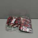 36 Pack Small Christmas Buffalo Plaid Gift Bags, Tiny Burlap Candy Bags with Drawstring for Xmas Stocking Stuffers, 9 Styles: Christmas Tree, Snowman, Santa Claus, Elk, Bell, Stocking