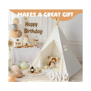 Kids Teepee Tent for Kids, Kid Play Tents for Girls & Boys, Gifts Playhouse for Indoor Outdoor Games, Toddler Toys House for Baby (Tee Pee for Child