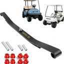 Heavy Duty Front 2-Leaf Springs Kit for Club Car Precedent 2004+ / DS 1981+ Golf Cart, Replaces OEM #1012030#1015108 Included Bushings Sleeves and Sleeves