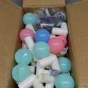 Orian Baby Playpen Large Playpen for Babies and Toddlers, Oxford Fabric, Indoor & Outdoor Play Pen, 10 Colorful Balls, 4 Pull-Up Rings, Carry Bag (50x74)