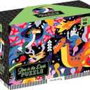 Mudpuppy Dragons  100 Piece Glow in The Dark Jigsaw Puzzle with a Fantastical Scene of Fire Breathing Dragons and Hidden Medieval Details in The Dark