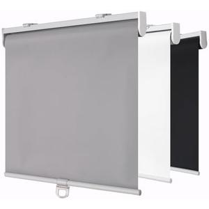 SHADEMOON Cordless Blackout Window Roller Shades, Pull Down Spring System Indoor Blinds, Room Darkening Waterproof UV Blocking Thermal Insulated Fabric for Home Office (Grey, Width 28", Height 72")