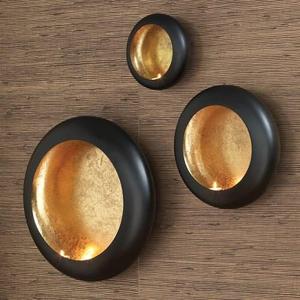 Global Views Harvest Moon Black Tealight Holder - Small Holder