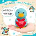3 x Anniversary Crochet Gifts for Men Women, To My Love Cute Handmade Platypus Gifts for Him Her Boyfriend Girlfriend, Romantic "I Love You" Gift for Husband Wife Couple, Christmas Desk Home Decorations
