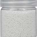 Bala&Fillic 2mm Round Size Almost Uniform Seed Beads 10000pcs /110 Grams in Box 12/0 White Color Small Craft Seed Beads for Making Jewelry Earring Bracelets Necklace