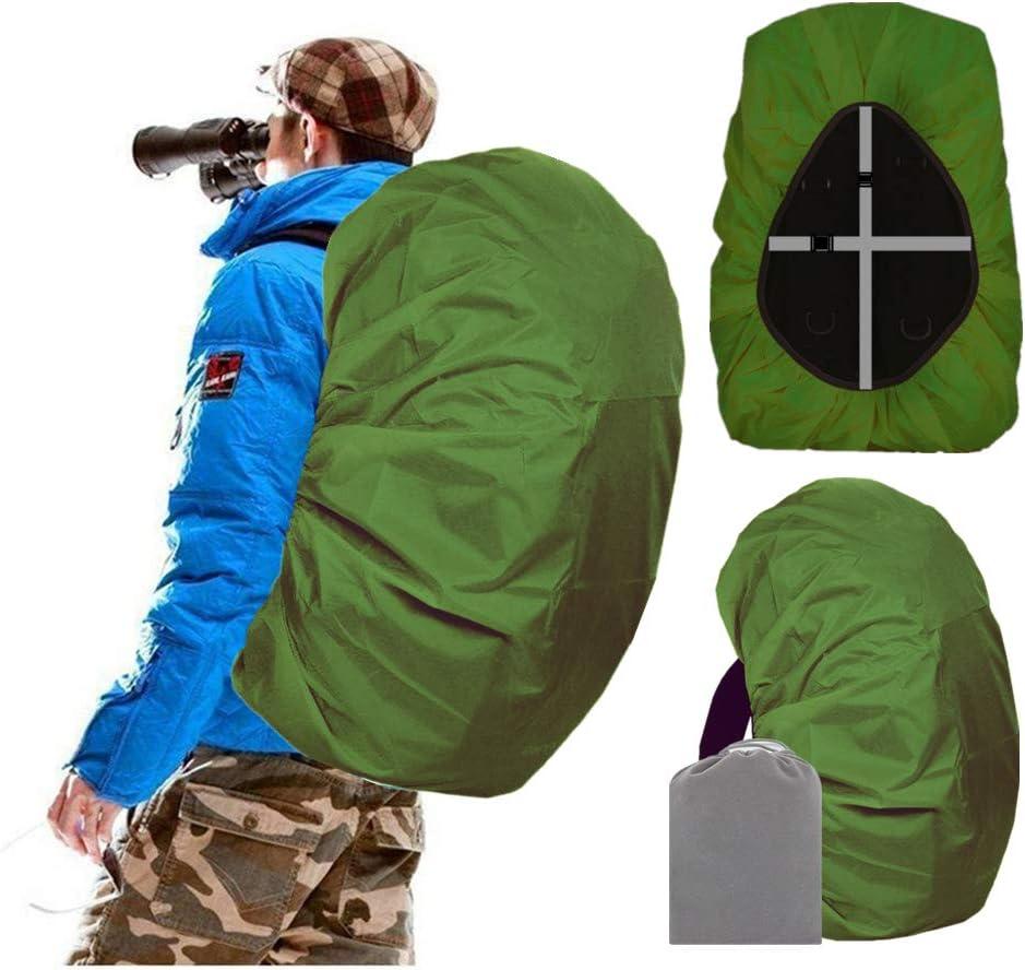 Joy Walker Waterproof Backpack Rain Cover, 10000mm Waterproof, Upgraded Anti-slip Buckle Straps, Four Strengthened Layers (XXL (for 70-90L backpack), Military Green)