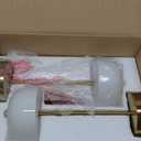 Small Portable Cordless Table Lamp, 3-Way Dimmable Touch Rechargeable Battery Powered Mushroom Lamp Bedroom Dining Table Living Room Shelf Decor,Gold