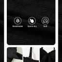 Herseas Women's Seashell Textured Bikini Sets Knotted Front 2 Piece Swimsuits Ruffle Trim Bathing Suits (Black, M)