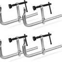 Heavy-Duty 16-Inch F-Clamps, 4-Pack, 3450 Lbs Forged Alloy Steel