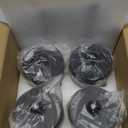 Bathroom Organizers and Storage,4 Pack Bathroom Accessories,Bathroom Decor,Home Decor,Bathroom Storage and Organization,Qtip Holder for Room Decor Aesthetic (Black lids)