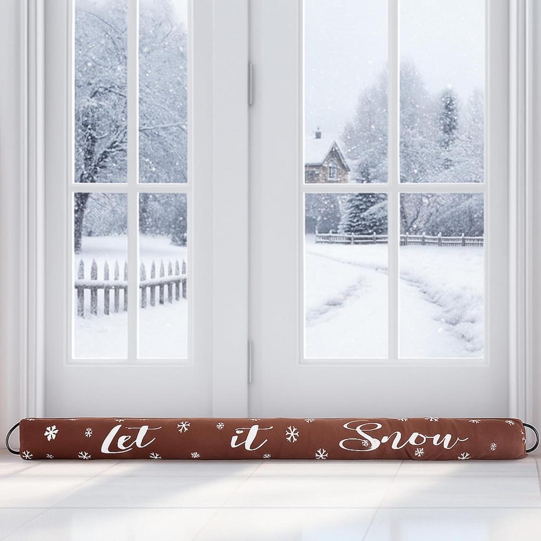 Gisafai 60 Inches Long Door Draft Stopper Under Door Draft Blocker Noise Wind Stopper for Home Balcony Office