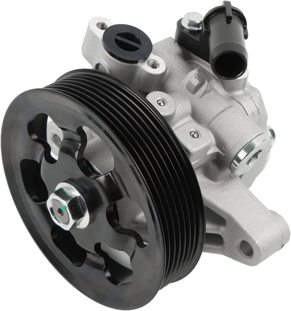 Power Steering Pump 21-5456 with Pulley Fits for 2006 2007 2008 2009 2010 2011 Civic 1.8L, OE-Quality Power Assist Pump, Replace OE 21-5456 55-5822 56110-RNA-A01 36-215668