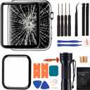 Compatible with Apple Watch SE 40 mm Screen Replacement - Front LCD Glass Lens Replacement Watch Screen Repair Kit & Watch Glass Repair(No LCD Screen and Touch Digitizer)