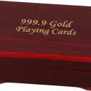 Hemoton Wooden Poker Storage Box Vintage Design Compact Playing Card Case Organizer for Desktop Use Practical Wooden Case for Deck Cards Friends and Family