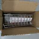 Clawfoot Tub Shower Caddy(Shower Rod Not Included),Clawfoot Tub Accessories,Tub Caddy,SUS304 Stainless Steel Shower Shelves,Clawfoot Tub Soap Caddy(Silver)