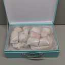 Wooden Tea Party Set for Little Girls, Toddler Pretend Play Food Kitchen Toys, Wooden Tea Set Tray Cake Dessert, Toddler Birthday for Girls Age 2-5 Years Old